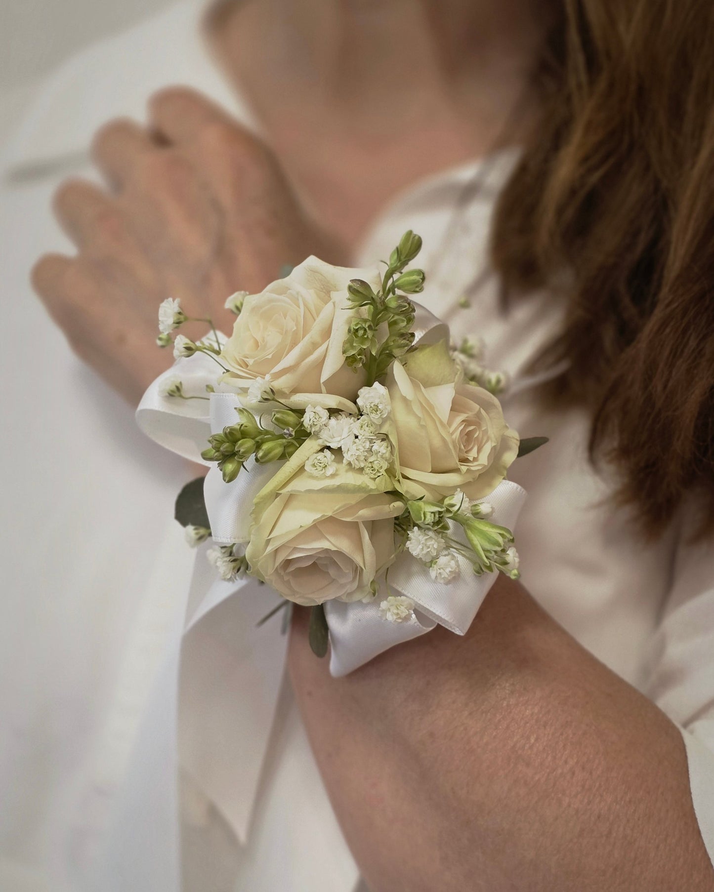Photo of a fresh flower corsage