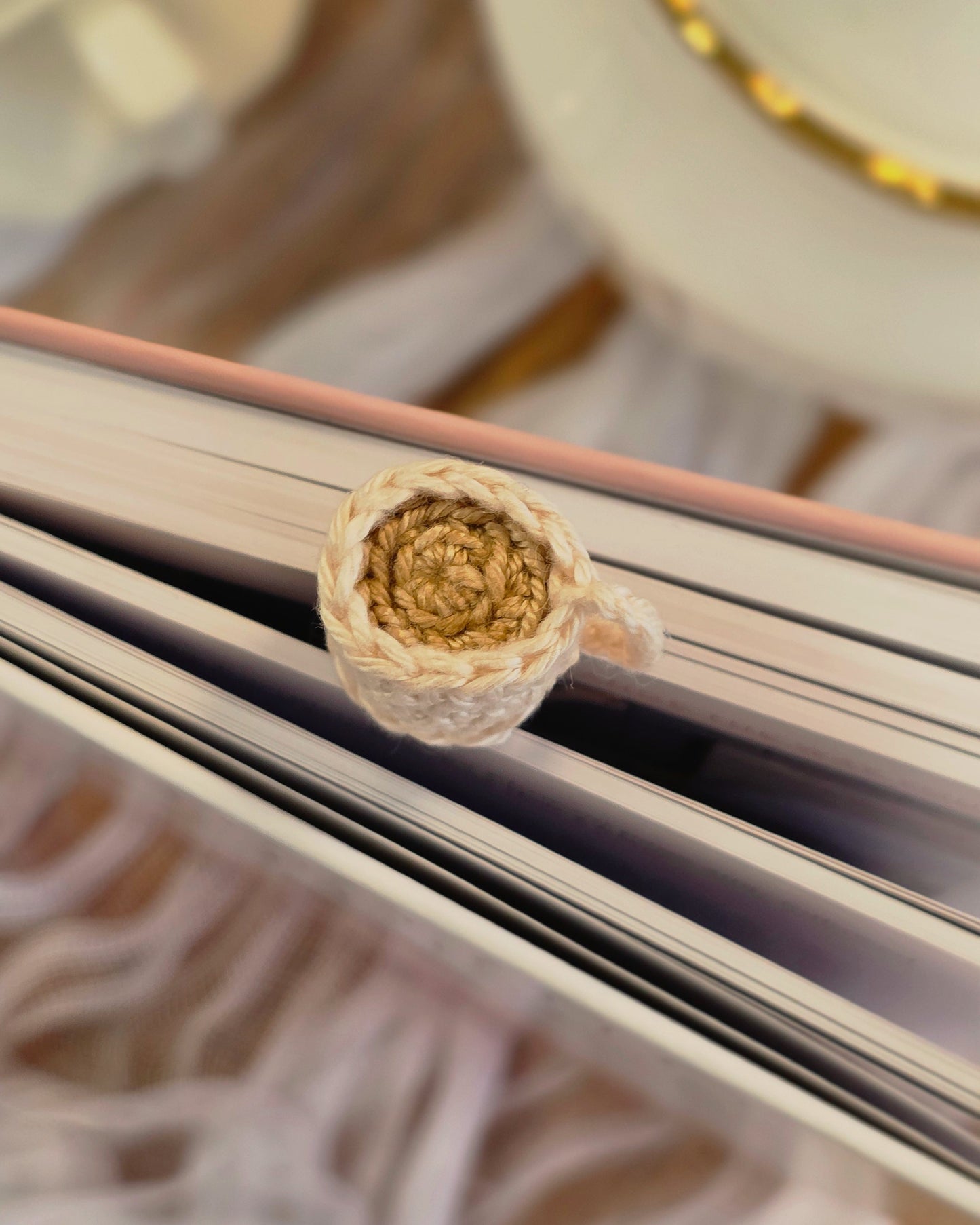 Photo of the Morning Brew Crochet Bookmark