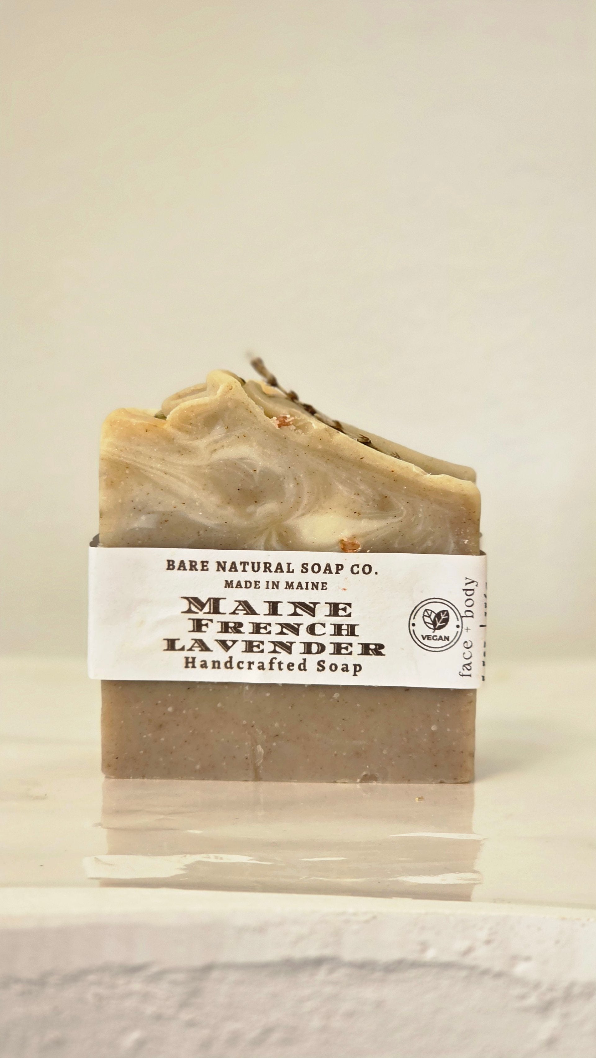 Photo of the lavender soap included in the basket
