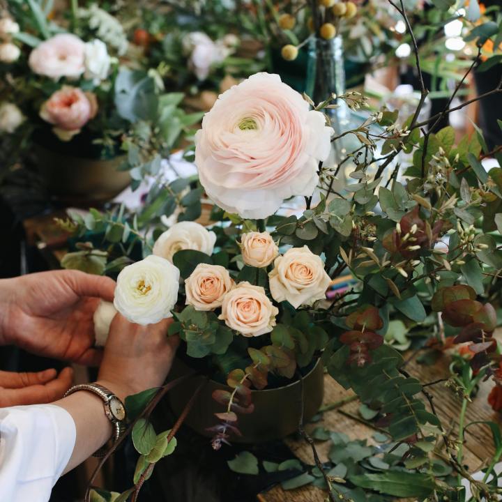 Photo of a person making a floral arrangement - Services - Workshops