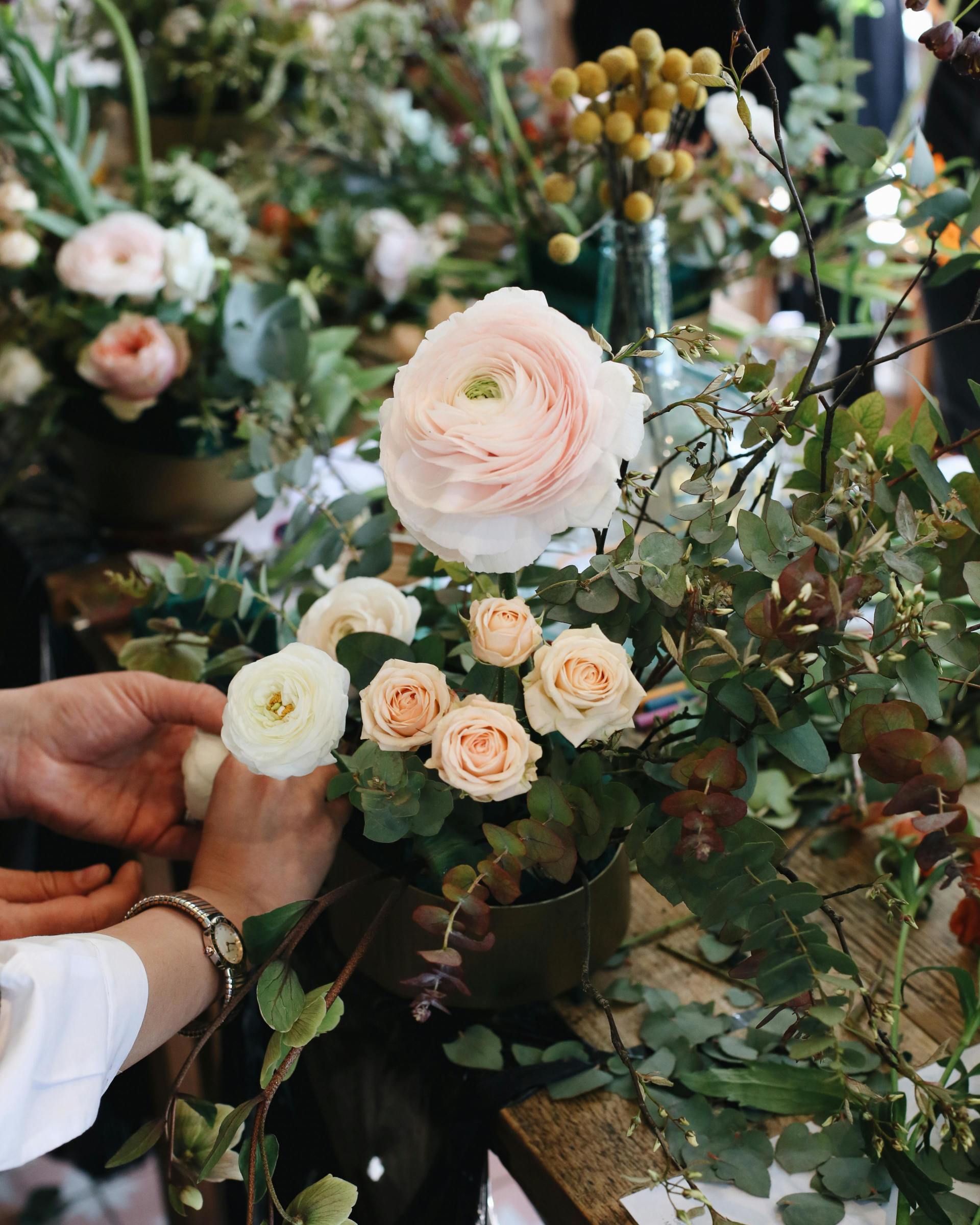 Photo of a person making a floral arrangement - Services - Workshops